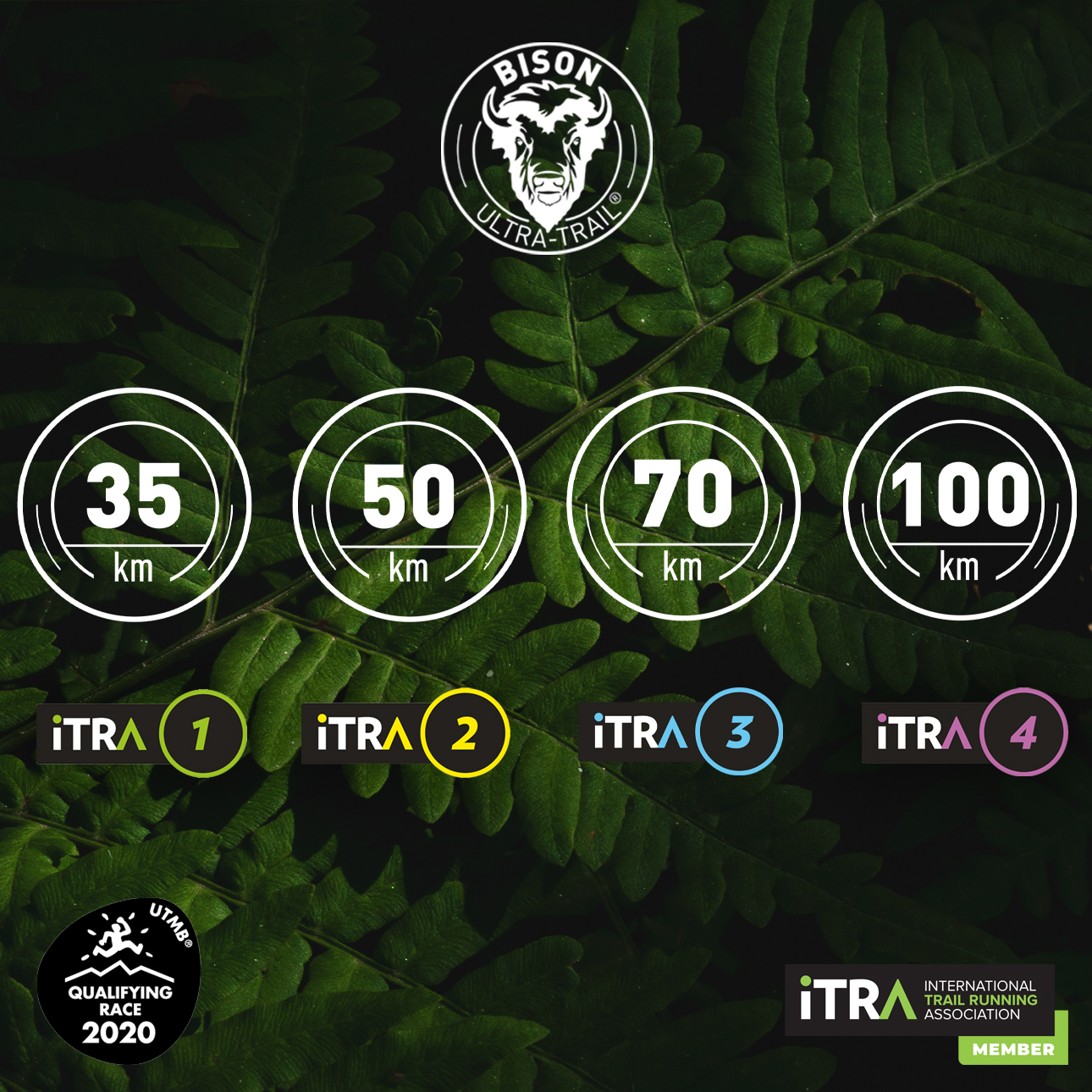 Bison Ultra-Trail® 70 z 3 pkt. iTRA